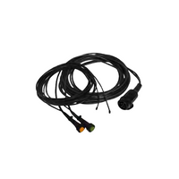 Instalación eléctrica ASPÖCK, arnés de remolque de 8 m, enchufe de 13 pines, 2 bayonetas de 8 pines