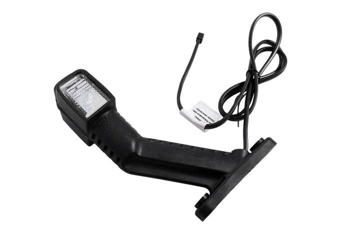 Luz de posición derecha LED ASPÖCK SUPERPOINT IV sobre un brazo de goma