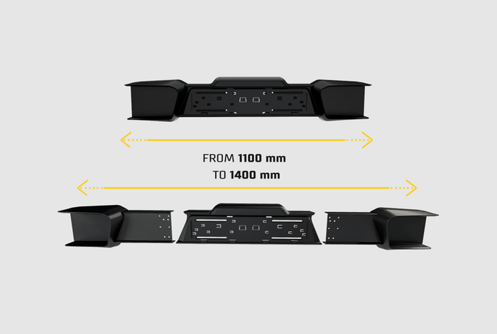 Panel de iluminación para remolque LOKHEN GALASSY SMALL extensible 1100-1400mm
