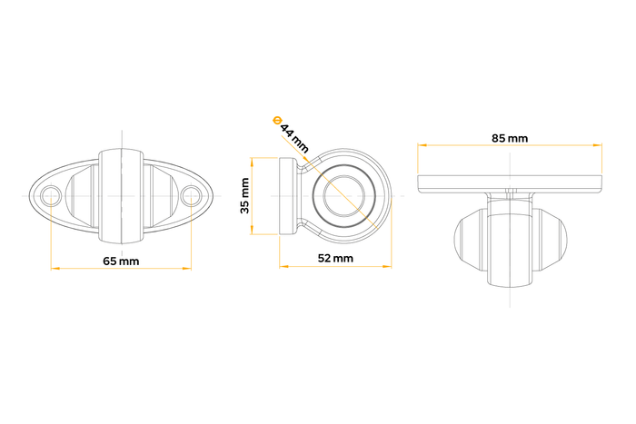 Lámpara de señalización LED universal HORPOL LD 465
