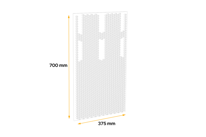 Guardabarros DOMAR DK5110 para remolques y semirremolques de 375 × 700 mm