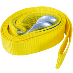 Cuerda de remolque con ganchos UNITRAILER correa de remolque 3m/50mm/3t amarilla