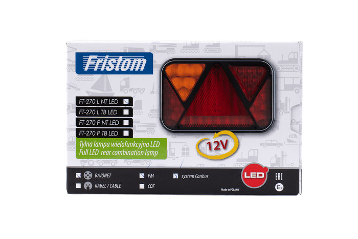 Luz trasera Fristom FT-270 LED 5 funciones izquierda