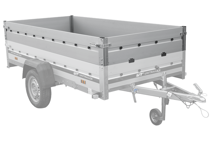 Laterales de aluminio BIS para los remolques UNITRAILER GARDEN 264 KIPP ALU y 264/2 KIPP ALU.