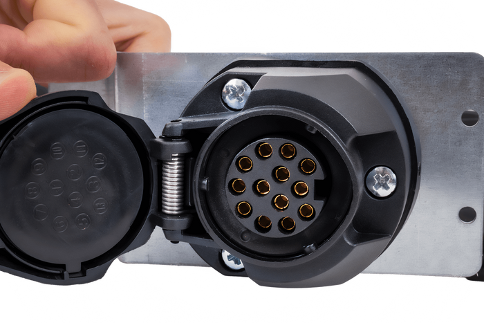 Instalación eléctrica MANTES, arnés para remolque de barco, 11,67 m, enchufe de 13 pines, 2 bayonetas de 5 pines