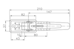 Enganche lateral con cierre UNITRAILER BV 10-1+BVG 10-B, cierre lateral completo para remolque