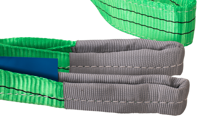 Correa de elevación HEFFA de 3 m/60 mm/2 t con presillas