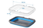 Bol de viaje plegable ProPlus 370303, bol de silicona de 9 litros.