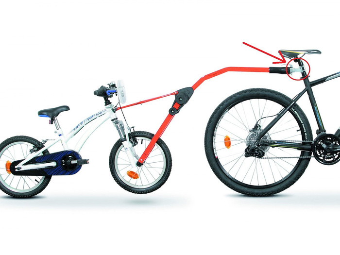 Adaptador para acoplar una segunda bicicleta al portabicicletas TRAIL ANGEL.