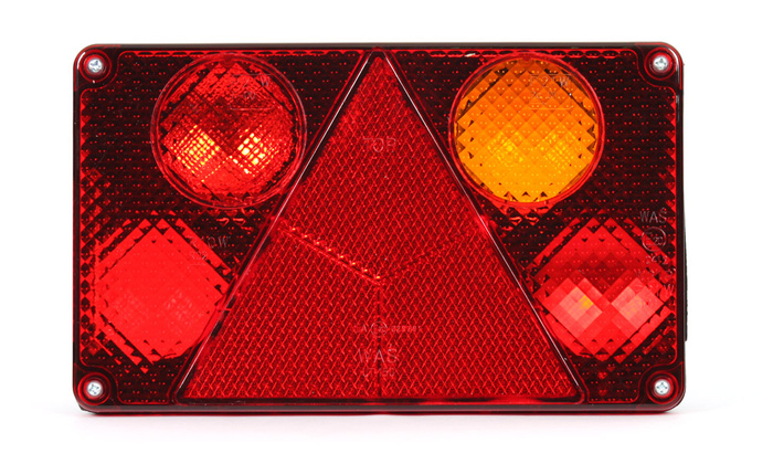 Lámpara trasera WAŚ W21P 6 funciones derecha