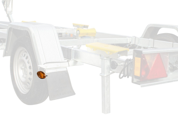 Lámpara de señalización LED ASPÖCK FLATPOINT II, naranja, universal