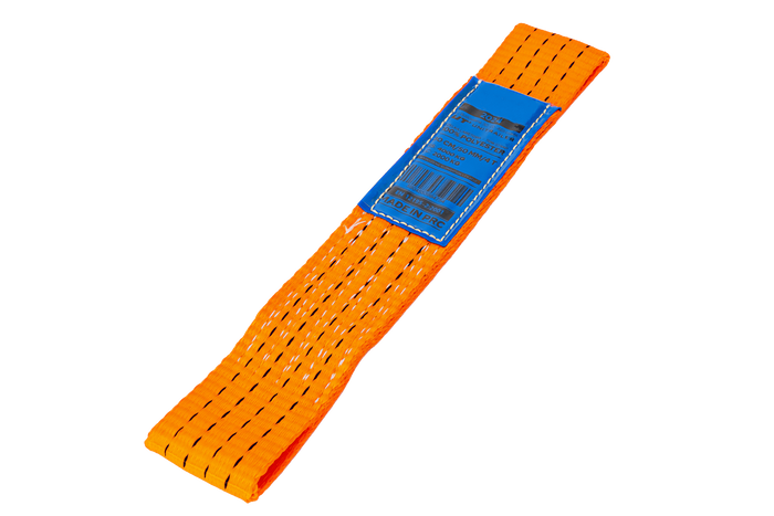 Juego de cuatro arneses de transporte para remolque UNITRAILER de 0,3 m/50 mm/4 t, color naranja.