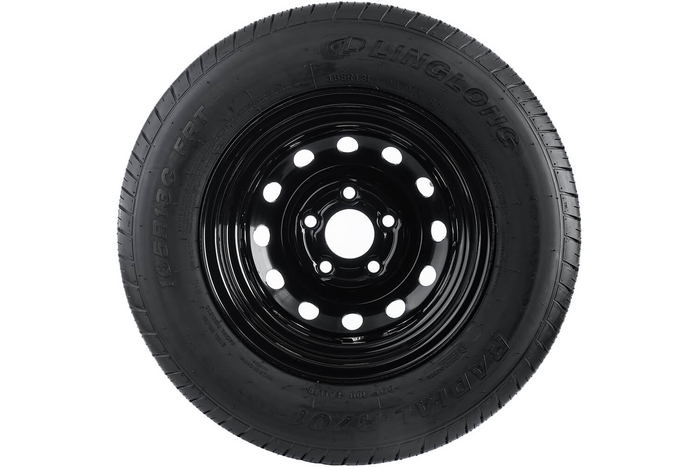 Rueda de remolque reforzada LINGLONG TIRE 165/80 R13C 96/94N UNITRAILER RIM negra 4.5Jx13"H2 5x112 ET:30