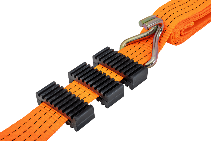Juego de cuatro correas de transporte de 3 puntos con tensor para remolque UNITRAILER 3m/50mm/4t naranja
