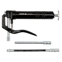 Pistola de engrase manual para cartuchos y bolsas YATO YT-0701 con dos boquillas de 120 ml.