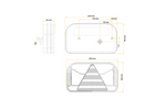 Luces traseras LED FRISTOM FT-170 7 funciones izquierda + derecha