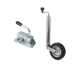 Rueda jockey con abrazadera KNOTT TK48+LB48 150kg 48mm 480-700mm