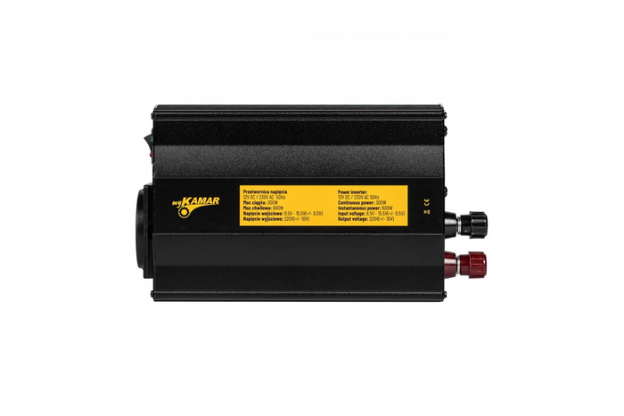 Convertidor de voltaje 12V/230V (300/600W) KAMAR E1922