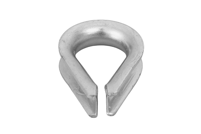 Guardacabos de cuerda DROMET KU.8 de acero con cierre de 8 mm