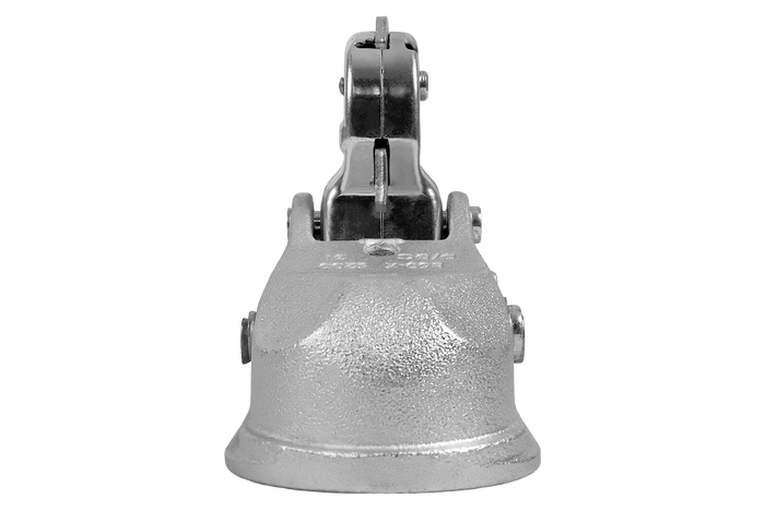 Enganche de bola WINTERHOFF WW 350-RCH-1616 para remolque de 3500 kg con barra de tiro de tubo de 60 mm, hierro fundido.