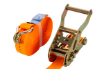 Cinta transportadora UNITRAILER de 6 m/25 mm/1 t de color naranja con tensor