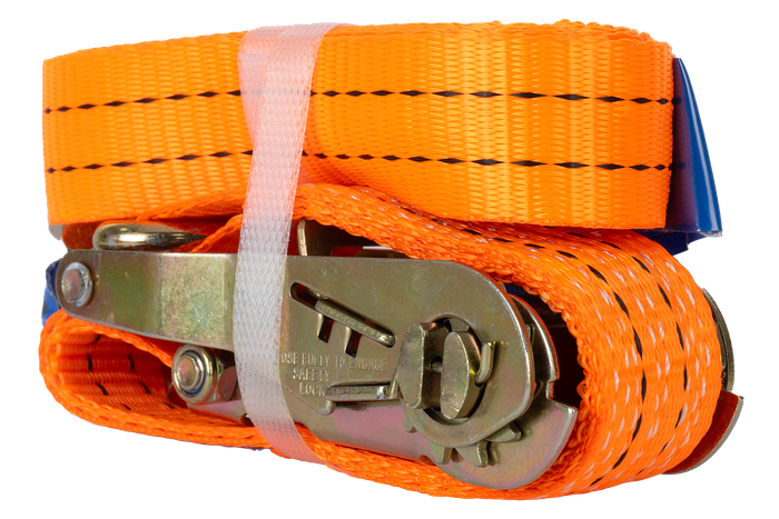Cinta transportadora UNITRAILER de 3 m/35 mm/2 t de color naranja con tensor