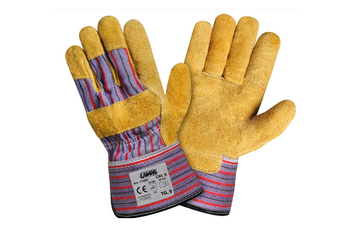 Guantes de taller LAMPA Shammy guantes de cuero talla 9