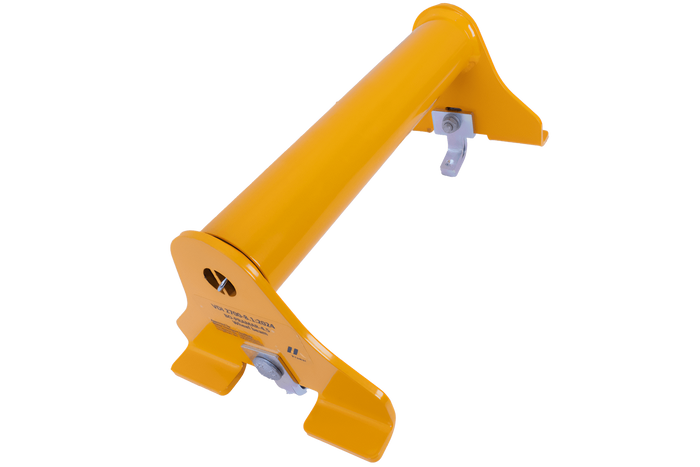 Calzo universal para rueda PRAMAR Radstopper VDI 2700 amarillo para grúa