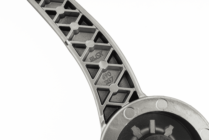Palanca izquierda para manija de enganche AL-KO AKS2004 / AKS3004 con estabilizador