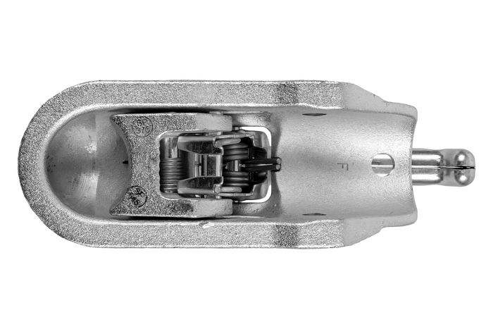 Enganche de bola WINTERHOFF WW 30-D3-K1212 para remolque de 3000 kg con barra de tiro de tubo de 50-51 mm, hierro fundido.