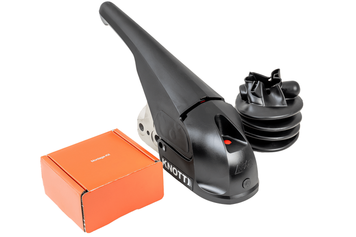 Enganche de bola KNOTT KS30 con estabilizador para remolque de 3000kg con lanza tubular de 50mm