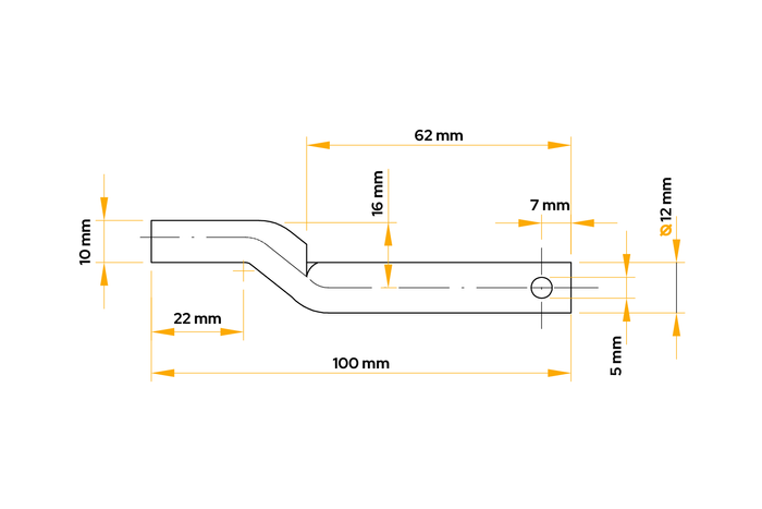 Perno de bisagra lateral de remolque WINTERHOFF BSCHG 10-14-E