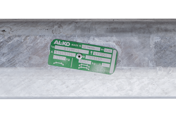 AL-KO EURO eje frenado para remolque de barco 1350kg 1505mm 2040mm 5x112