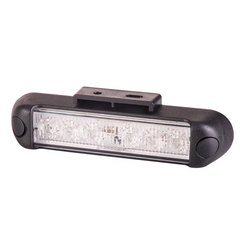 Lámpara de advertencia LED HORPOL LDO 2780, luz intermitente naranja.