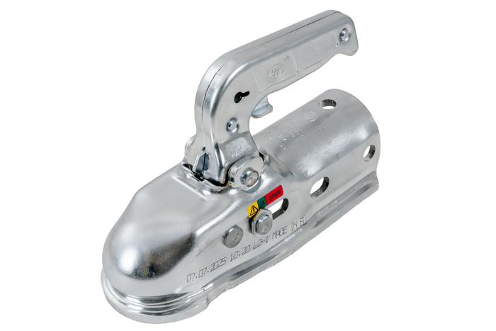 Enganche de bola STEELPRESS BC-3000.1D-00-00+Z3 para remolque de 3000 kg con barra de tiro tubular de 35-50 mm