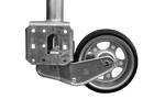Rueda jockey automática UNITRAILER con manivela 500 kg 60 mm 660-904 mm