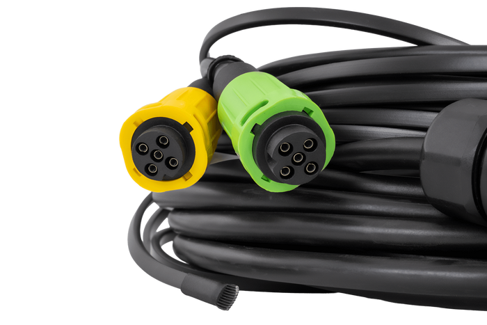 Instalación eléctrica MANTES, arnés para remolque de barco de 9,57 m, enchufe de 13 pines, 2 bayonetas de 5 pines