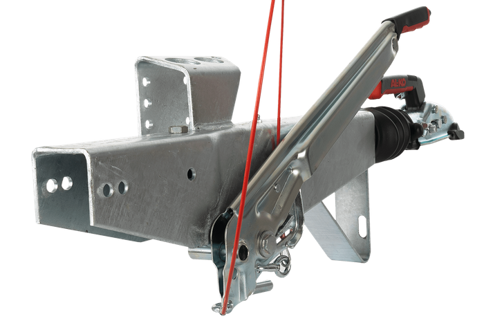 Dispositivo de inercia AL-KO 161S con enganche AK161 para remolque de 1600 kg con lanza cuadrada