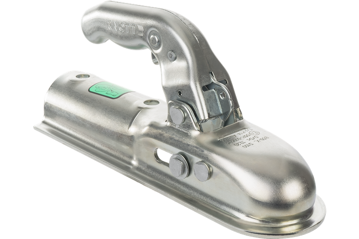 Enganche de bola KNOTT K14-A para remolque de 1400kg con barra de tiro tubular de 50mm