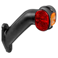 Luz de posición derecha ASPÖCK SUPERPOINT II con brazo de goma y cable lateral.