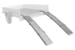 Rampas plegables UNITRAILER ALR005 de acero para remolques, 200 cm, 500 kg, juego de 2