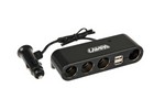 Divisor de enchufe de encendedor LAMP Multi-Socket 4x 12/24V + 2x USB