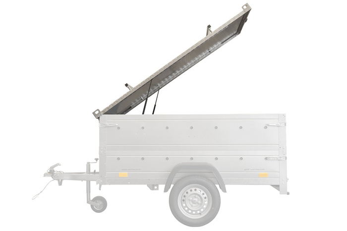 UNITRAILER GARDEN TRAILER 201 KIPP cubierta de remolque con cilindros / cerradura con llave