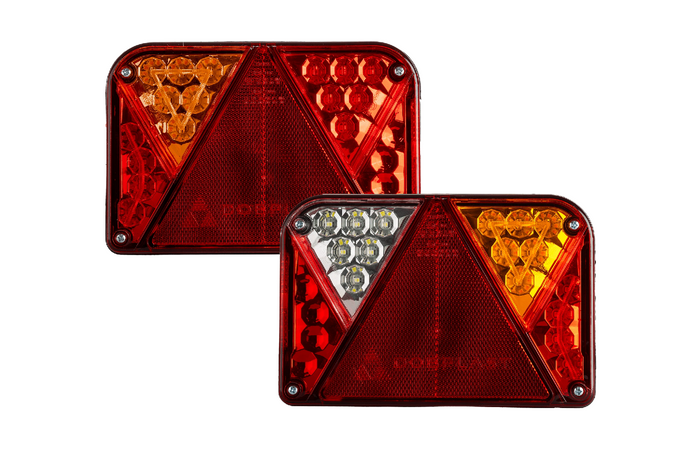 Luces traseras LED DOBPLAST DPT35 con 6 funciones (izquierda + derecha)