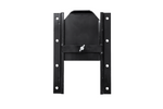 Válvula de compuerta para tolva de grano, color negro, para remolques agrícolas UNITRAILER, 250x355 mm.