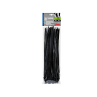 Bridas para cables LAMPA 70038, negras, 30 cm, 100 unidades.