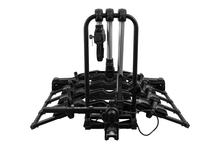 Inter Pack Quattro Fold: portabicicletas para 4 bicicletas que se monta en la bola de remolque.