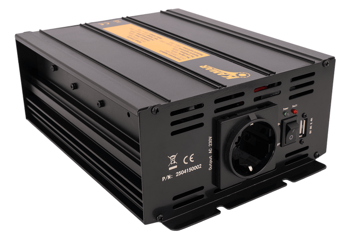 Convertidor de voltaje 12V/230V (1000/2000W) KAMAR E1926