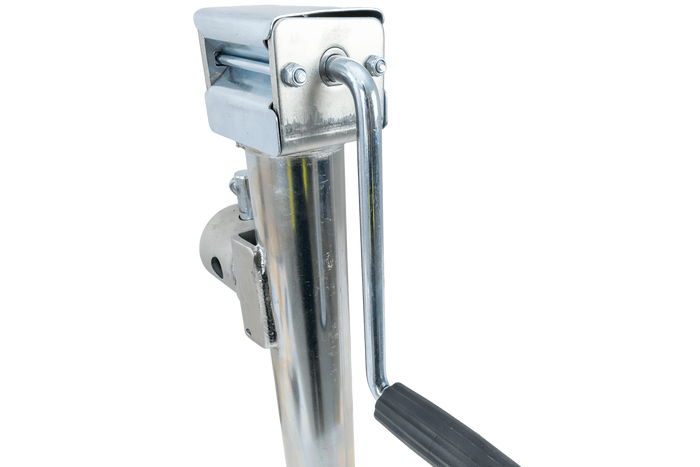 Soporte extensible con adaptador UNITRAILER TJ5002+TJ5002A para remolque de plataforma plana de 1300 kg (560-940 mm)