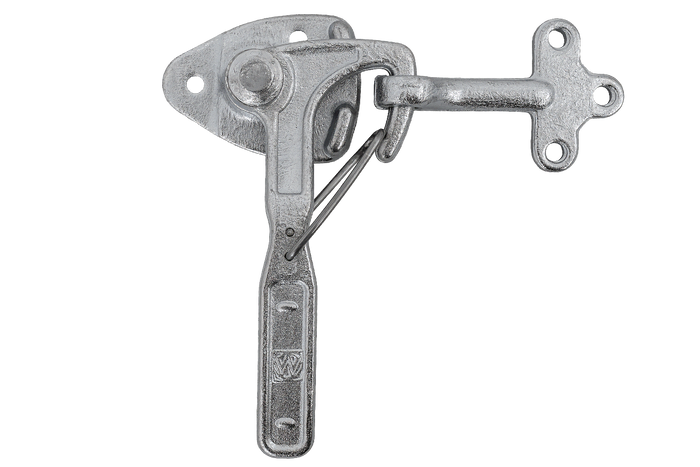 Enganche lateral derecho con cierre lateral completo del remolque WINTERHOFF WV 10-R + WVG 10-A